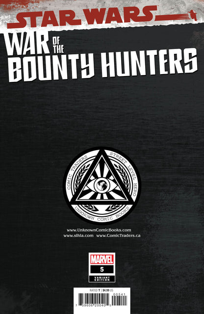 STAR WARS WAR BOUNTY HUNTERS #5 (OF 5) UNKNOWN COMICS GERALD PAREL EXCLUSIVE VIRGIN VAR (10/06/2021)(10/13/2021)