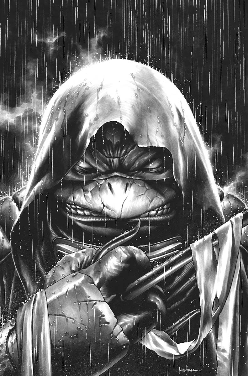 TMNT THE LAST RONIN #5 (OF 5) UNKNOWN COMICS MICO SUAYAN EXCLUSIVE B&W SAI VAR (02/16/2022) (03/23/2022) (04/20/2022)