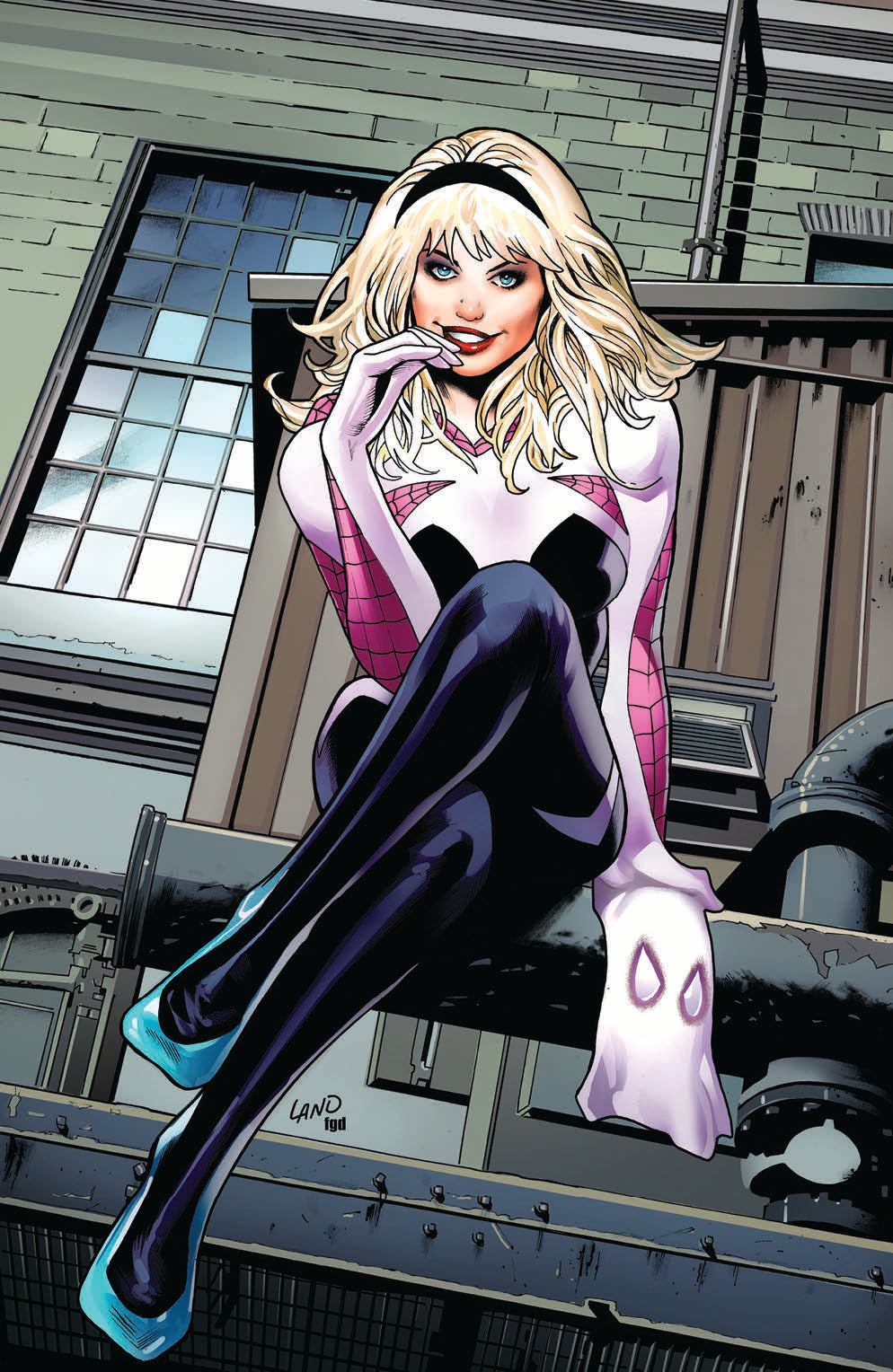 SPIDER-GWEN: GWENVERSE #5 UNKNOWN COMICS GREG LAND EXCLUSIVE HOMAGE VIRGIN VAR (08/24/2022)