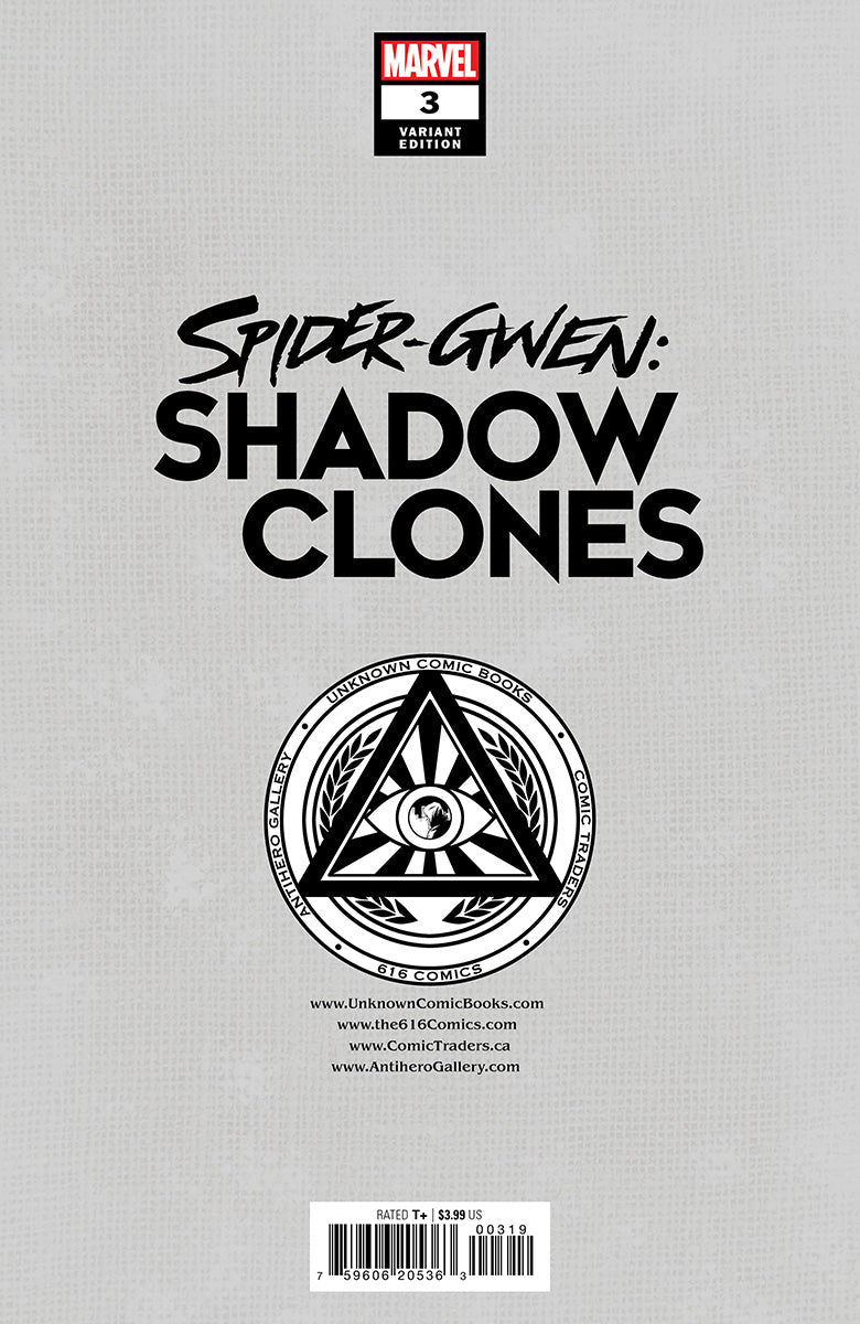 SPIDER-GWEN: SHADOW CLONES #3 UNKNOWN COMICS KAEL NGU EXCLUSIVE VIRGIN VAR (05/10/2023)