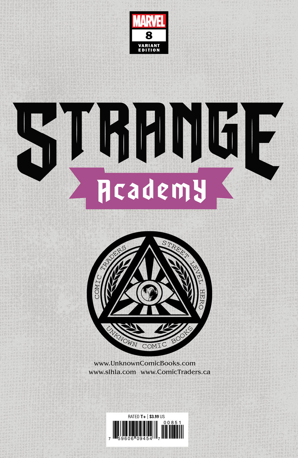 STRANGE ACADEMY #9 UNKNOWN COMICS TAURIN CLARKE EXCLUSIVE VAR (03/10/2021)