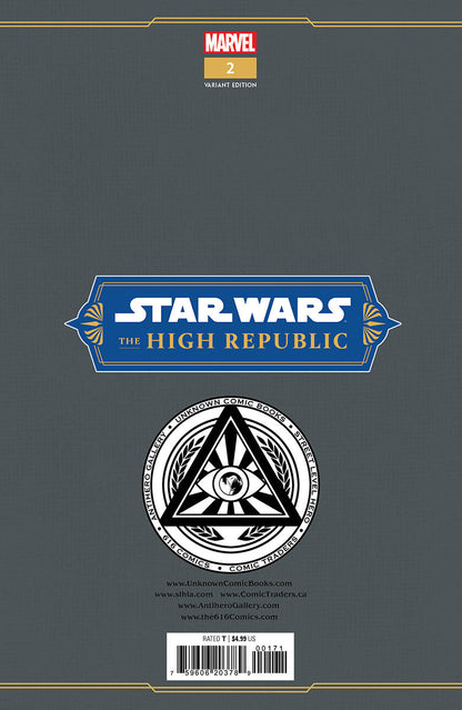 STAR WARS: THE HIGH REPUBLIC #2 UNKNOWN COMICS TYLER KIRKHAM EXCLUSIVE VIRGIN VAR (11/09/2022)