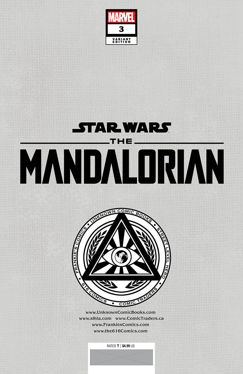 STAR WARS: THE MANDALORIAN #3 UNKNOWN COMICS TODD NAUCK EXCLUSIVE VIRGIN VAR (09/21/2022)