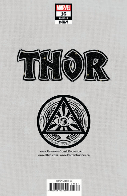 THOR #16 UNKNOWN COMICS GABIRELE DELL'OTTO EXCLUSIVE VIRGIN VAR (08/25/2021)