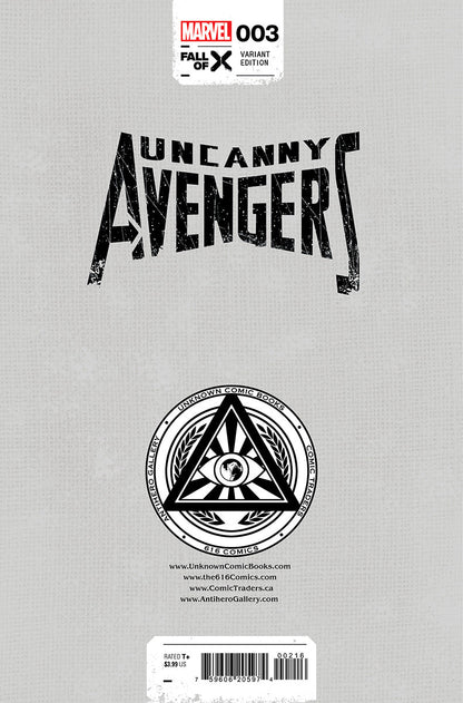 UNCANNY AVENGERS #3 [FALL] UNKNOWN COMICS EJIKURE EXCLUSIVE VAR (10/25/2023)