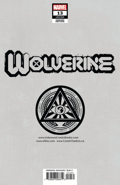 WOLVERINE #13 UNKNOWN COMICS LUCAS WERNECK EXCLUSIVE VAR GALA (06/23/2021)