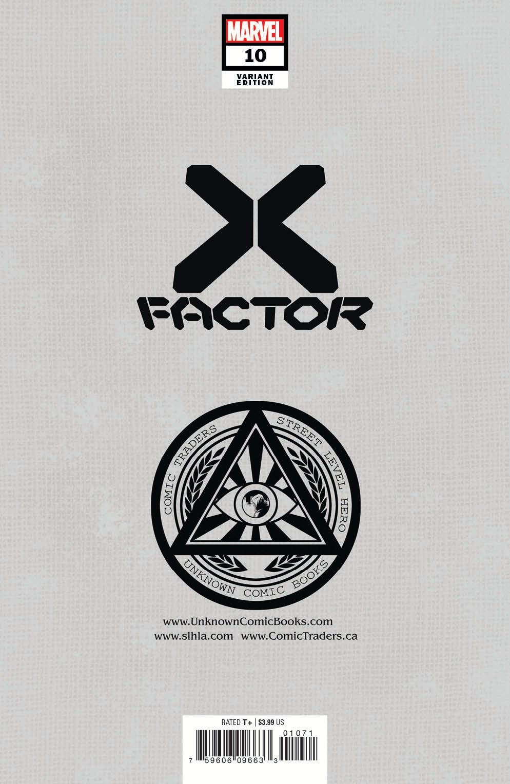 X-FACTOR #10 UNKNOWN COMICS CREEES EXCLUSIVE SPOILER VIRGIN VAR GALA (06/30/2021)