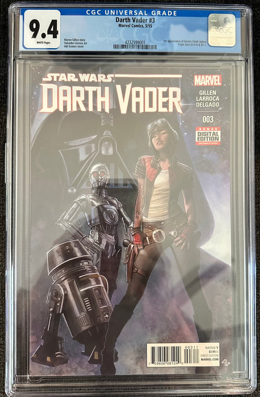 Darth Vader 3 (First appearance of Doctor Aphra) Granov Variant CGC 9.4